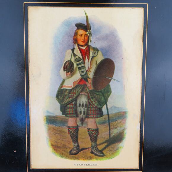 Vtg Lady Clare Scottish Clan Mini Placemats Set of 4 Felt Back Made in England - Picture 12 of 15